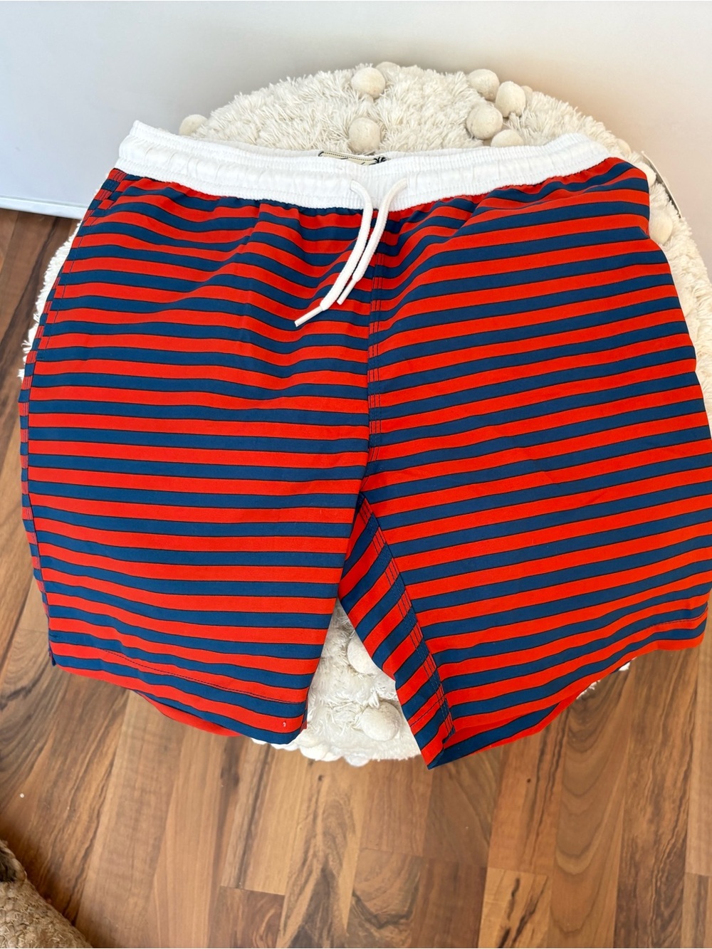 Trunks Surf & Swim Co.| Men's Red & Navy Striped Swim Trunks